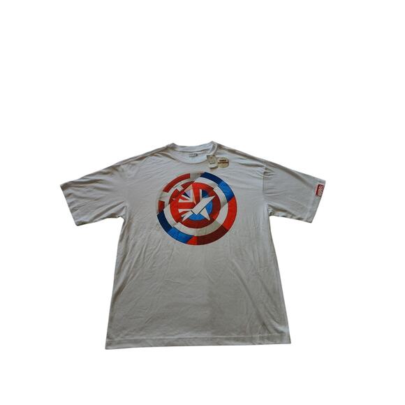 Marvel Shirt Mens Small Captain America Union Jack Shield Family Matching Tee - Picture 1 of 7